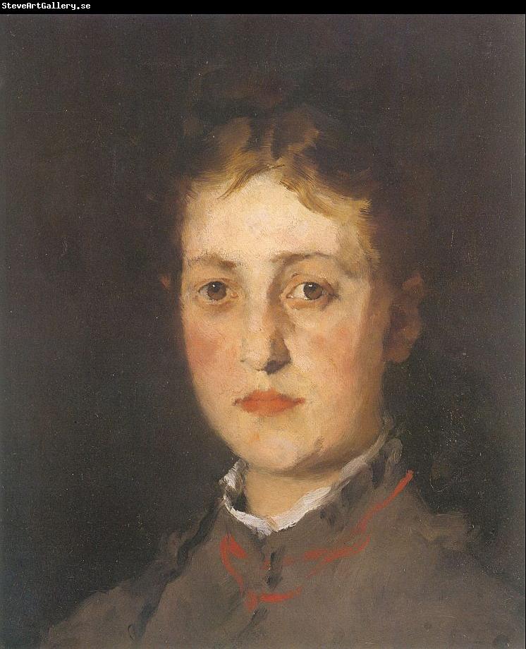 Leibl, Wilhelm Portrait of Lina Kirchdorffer